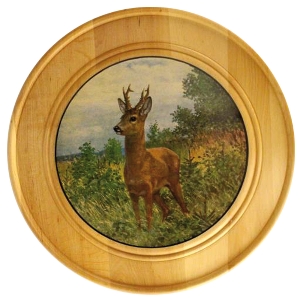 Placas de honor para logros especiales von AKAH Disco de honor de madera maciza Ø 30 cm 38690001