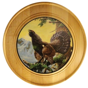 Disco de honor de madera maciza Ø 30 cm