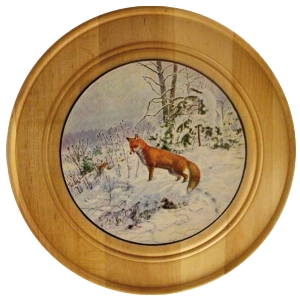 Disco de honor de madera maciza Ø 30 cm