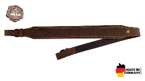 Eslinga para rifle AKAH de piel con fieltro de lana