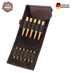 Accesorios para armas para la caza y el tiro deportivo von AKAH AKAH Patronenetui aus Büffel-Leder 67935111
