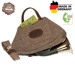 AKAH Cuernos de caza para la tradición cinegética von AKAH Funda de fieltro de lana AKAH para trompa Fürst Pless 70763000