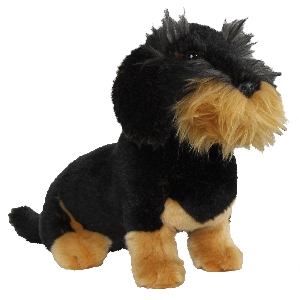 Juguetes infantiles para amantes de la naturaleza von AKAH Peluche Wastl de perro salchicha de pelo duro 78284000