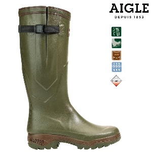 AKAH Botas de goma para coto y actividades al aire libre von AKAH AIGLE PARCOURS® 2 Iso khaki 86548047