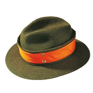 Sombrero de caza con banda de señalización reversible