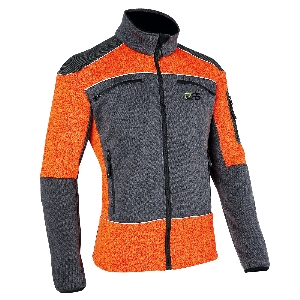 PSS X-treme Arctic Faserstrickjacke grau/orange