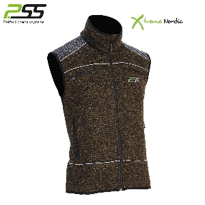 Chalecos y chalecos de tiro von AKAH Chaleco de punto nórdico PSS X-treme verde/melange 89987009