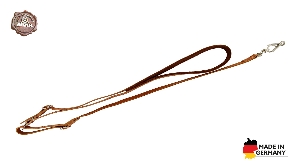 Correas para perros y territorio von AKAH AKAH Umhängeleine aus Fahlleder mit Yak-Polster 95414013