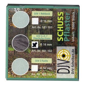 Discos y dianas von AKAH DJV Schusspflaster grau 38981000
