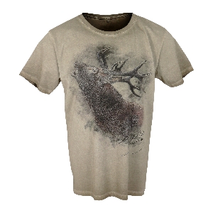 ALMTRACHT Camiseta ciervo, marrón